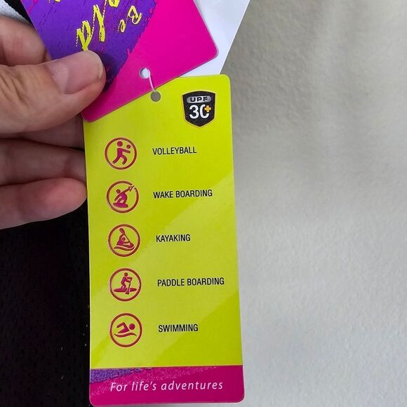 ZXSPORT Black Yellow White Gym Top Sports Bra with Jersey Underlay Size Small - Picture 6 of 14